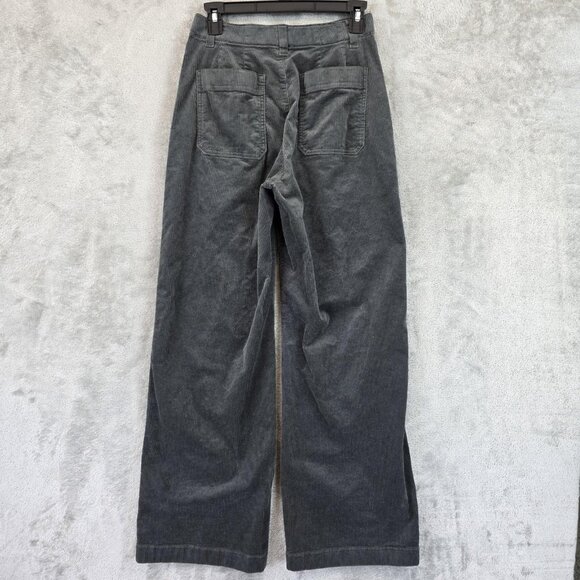 Uniqlo Comptoir des Cotonniers Pants Womens XS Gray Corduroy Wide Leg Stretch - Picture 10 of 13